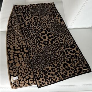 Michael Kors Leopard Print Scarf